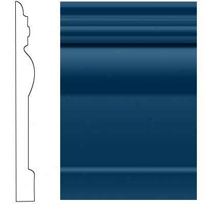 Ropoee Visuelle Wall Base 7 3/4 Deep Navy Rubber Flooring