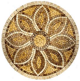 Stone Colleciton Mexican Travertine Medallions Florentine Tile & Stone