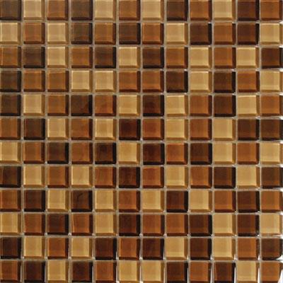 Tesoro Glass Inlaid - Aqua Color Blend 1 X 1 Bermuda Tile & Stone