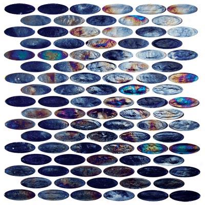 Tesoro Reflections - Oval Glass Mosaic Provacative Tile & Stone