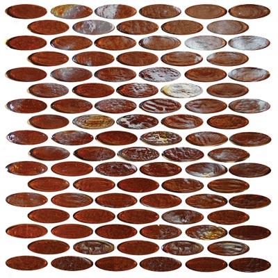 Tesoro Reflections - Oval Glass Mosaic Jazzy Tile & Stone