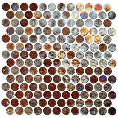 Tesoro Reflections - Penny Rounds Mosaic Jazzy Tile & Stone