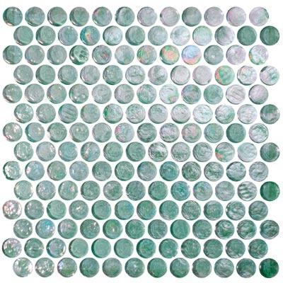 Tesoro Reflections - Penny Rounds Mosaic Tourmaline Tile & Stone