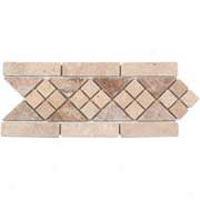 Tesoro Silvia Listello Ivory/walnut Tile & Stone