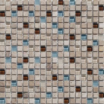 Tesoro Rock & Glass - Mini Mosaics Mini Mosaic 6 Tile & Stone