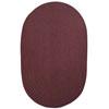 Trans-occean Import Co. Cottage 8 X 10 Solid Burgundy Area Rugs