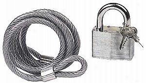 6' Steel Cable & Padlock Set