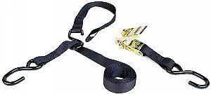 8' Triple-hook Ratchet Tie-down With Soft Hook