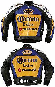 Corona Suzuki Leather Replica Jacket