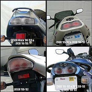 Kawasaki Clear Taillight Kit