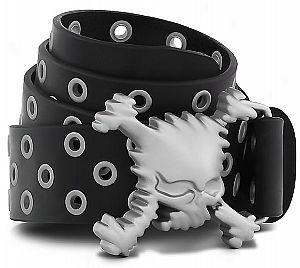 Leather Skull Belt