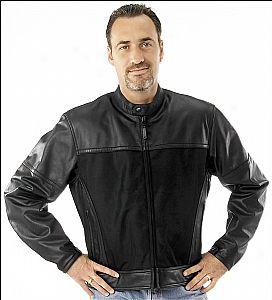 Pecos Leather Mesh Jacket