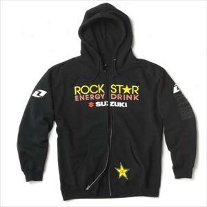 Rockstar Zip-front Hooded Sweatshirt