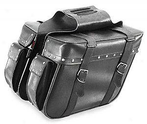 Studded Comprehensive Slant Saddlebag