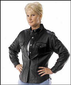 Women's Leather Shirt