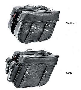 Zip-off Braided Close Slant Saddlebag