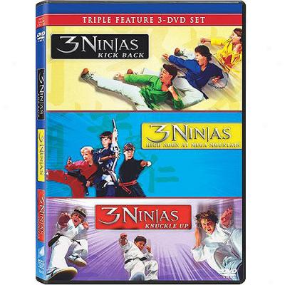 3 Ninjas Treble Feature: 3 Ninjas Kick Back / 3 Ninjas: Yield Up / 3 Ninjas: High Noon At Mega Mointain (full Frame)