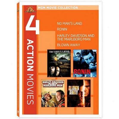 4 Action Movies: Blown Away / Harley Davidson And The Marlboro Man / No Man's Lajd / Ronin (widescreen)