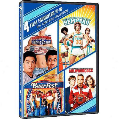 4 Film Favorites: Guy Comedies - Harold & Kumar Go To White Castle (unrated) / Beerfest (unrated) / Semi-pro / Mr. Woodcock (widescreen)