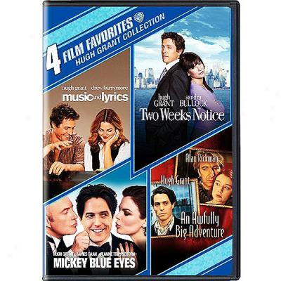 4 Film Favorites: Hugh Grant Collection - Music And Lyrics / Two Weeks Notice / Mickey Blue Eyes / An Awfully Big Adventure (widescreen)