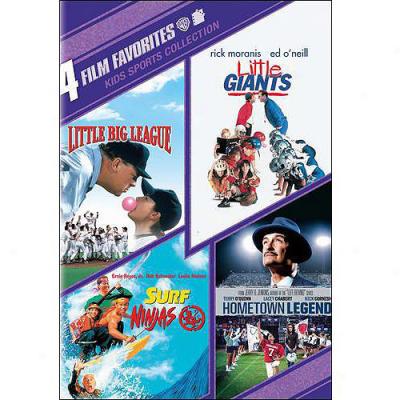 4 Film Favorites: Kids Sports - Little Big League / Little Giants / Hometown Legend / Surf Ninjas