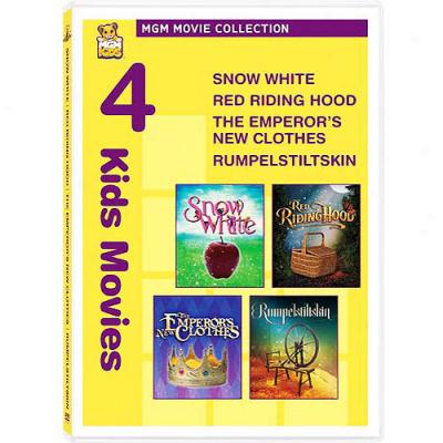 4 Kids Movies: Snow White / Red Riding Hood / The Emleror's New Clothes / Rumpelstiltskin (widescreen)