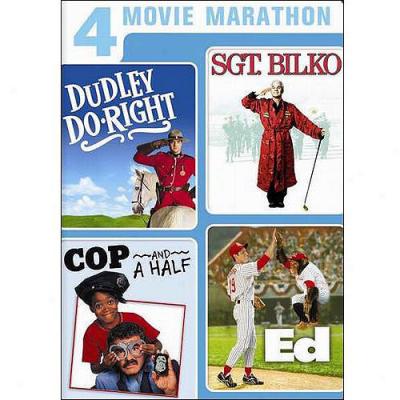 4 Movie Marathhon: Family Comedy Collection - Dudley Do-right / Sgt. Bilko / Cop And A Half / Ed (widescreen)