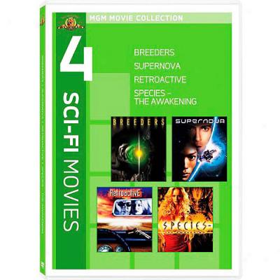 4 Sci-fi Movies: Breeders / Supernova / Retroactive / Species: The Awakening (widescreen)