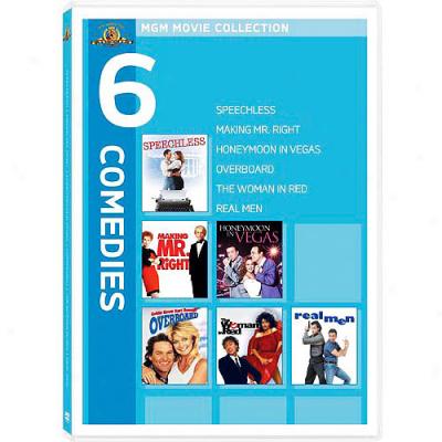 6 Comedies: Speechless / Making Mr. Right / Honeymoon In Vegas / Overboard / The Woman In Red / Real Men (wifescreen)