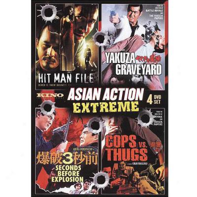 Asian Action Extreme: Hit Man File / Yakusa Graveyard / 3 Seconds Before Explosion / Cops Vs. Thugs (widescreen)