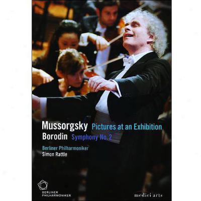 Berliner Philharmonic / Simon Rattle: Mussorgxky - Pictures At One Exhibition / Borodin - Symphony None. 2 (widescreen)