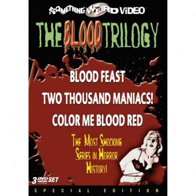 Blood Trilogy: Blood Feast / Pair Thousand Maniacs! / Color Me Blood Red (full Frame)