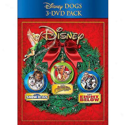 Disney Dogs 3-pack: Disney's Snow Dogs / Beverly Hills Chihuahua / Eight Below (full Frame)