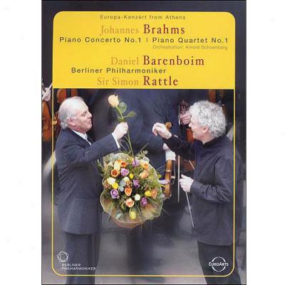 Europa Konzert From Athens: Johahnes Brahms: Piano Concerto No.1 & Piano Quartet No. 1 / Daniel Baren (widescreen)