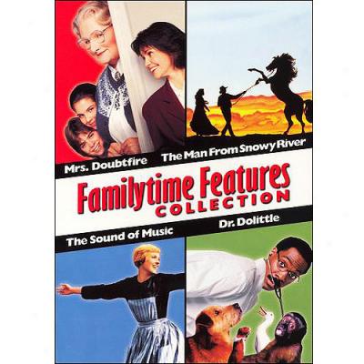 Familytimee Fwatures Collection: The Sound Of Melody / Mrs. Doubtfire / Dr. Dolittle / The Man From Snowy River (widescreen)