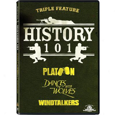 History 101 Gift Set: Platoon / Dances With Wolves / Windtalkers (widescreen)