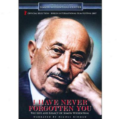 I Have Never Forgotten Yoy: The Life And Legacy Of Simon Wiesenthal (widescreen)