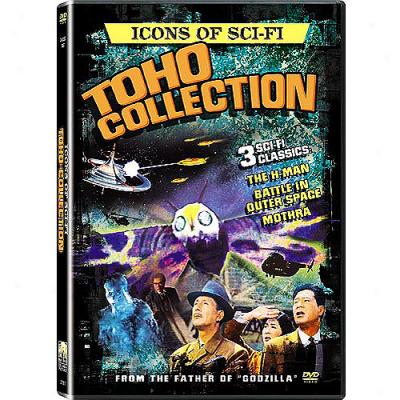 Icons Of Sci-fi: Toho Cllection: The H-man / Battle In Outer S0ace / Mothra (widescreen)