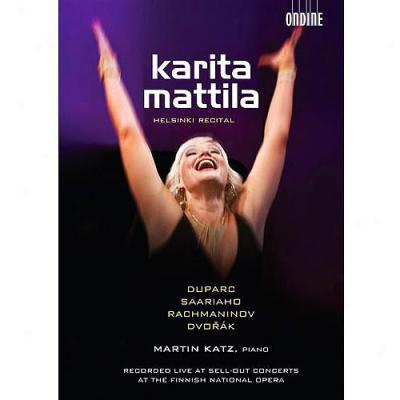 Karita Mattila: Helsinki Recital - Duparc / Saariaho / Rachmaninov / Dvorak (with Cd) (widescreen)