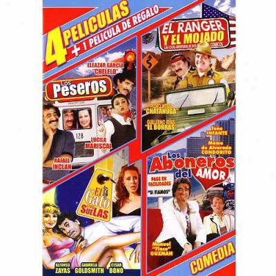 Los Peseros / El Ranger Y El Mojado / El Gato Con Suelas / Los Aboneros Del Amor (4 Peliculas) (spanish) (full Frame)