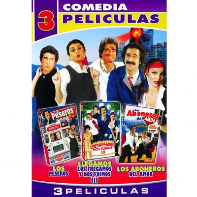 Los Peseros/llegamos Los Fregamos Y Nos Fuimos Iii/los Aboneros Del Amor: 3 Peliculas (spanish) (Comprehensive Ffame)