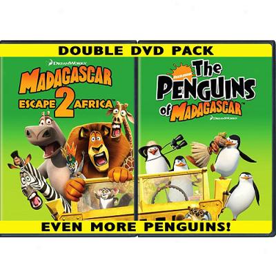 Madagascar: Escape 2 Africa / Nickelodeon's Penguins Of Madagascar Double Feature (full Frame)