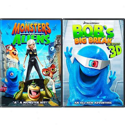 Monsters Vs. Aliens / B.o.b.'s Big Break: Ginormous Double Pack (widescreen)