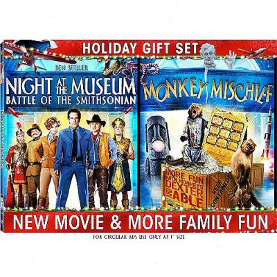 Night At The Museum: Battoe Of The Smithsonian / Night At The Museum: Monkey Mischief (2-disc) (widescreen)