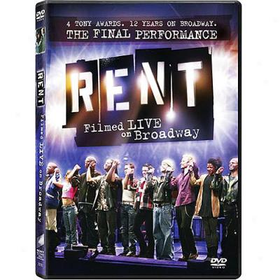 Rent: Filmed Live On Broadway (widescreen)