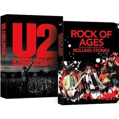 Rock Pack: 2U - A Rock Crusade/rock Of Ages - An Unauthorized Story On The Rolling Stoneq (2 Discs)