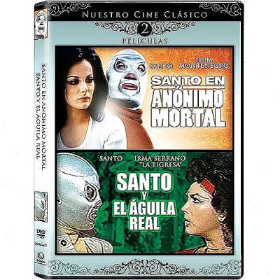 Santo En Anonimo Mortal / Santo Y El Aguila Real Double Feature (spanish) (full Frame)