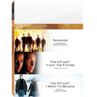 Sunshine / The X-filrs: Fight The Futhre / Teh X-files: I Want To Believe (widescreen)