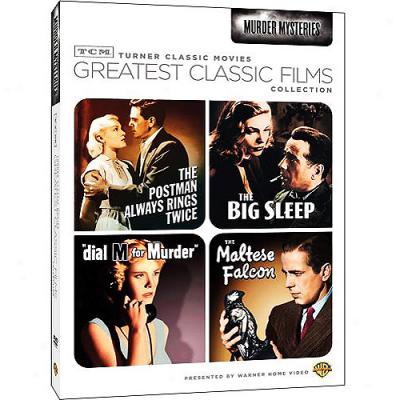 Tcm Greatest Classic Films: Kill cruelly Mysteries - The Maltese Falcon / The Big Slumber / Dial M For Murder / The Postman Always Rings Twice