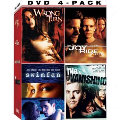 Thriller 4-pack: Swimfaan / Wrong Turn / Joy Ride / The Vanishing